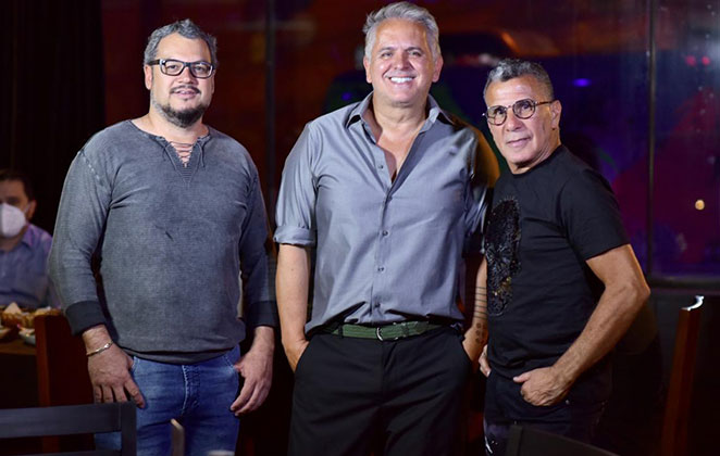 Os sócios Ricardo Calmon Martins, Orlando Morais e Eri Johnson