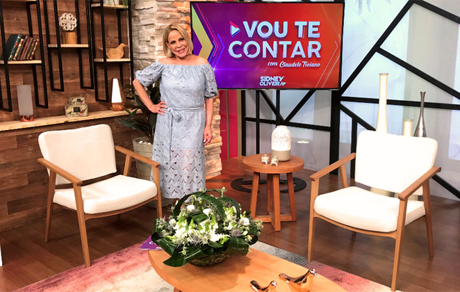 Apresentadora está radiante em sua nova fase profissional