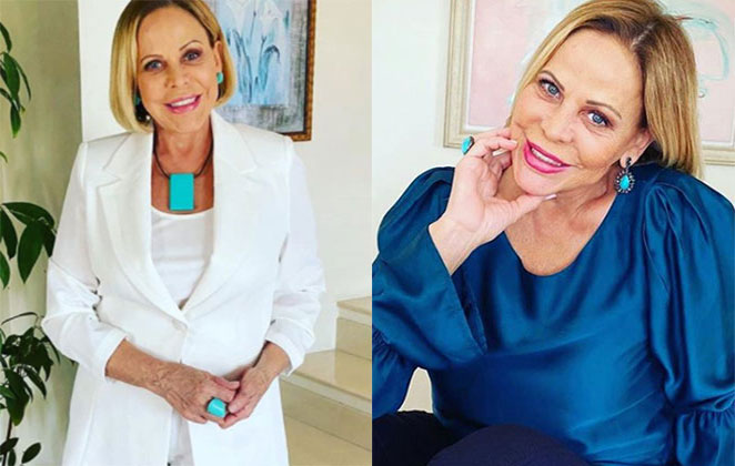 Claudete Troiano é uma explosão de beleza e elegância