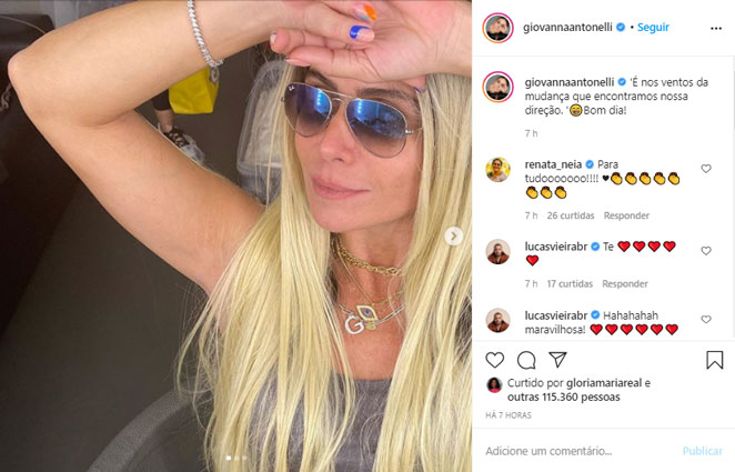 Giovanna Antonelli surge loiríssima em selfie poderosa