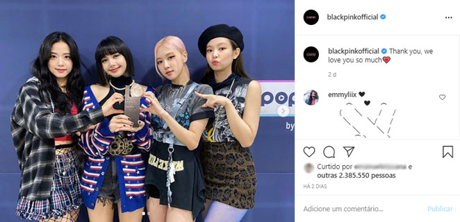 Da esquerda para a direita: Jisoo, Lisa, Rosé e Jennie