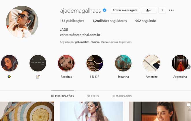 Jade Magalhães ganhou 200 mil seguidores após separação