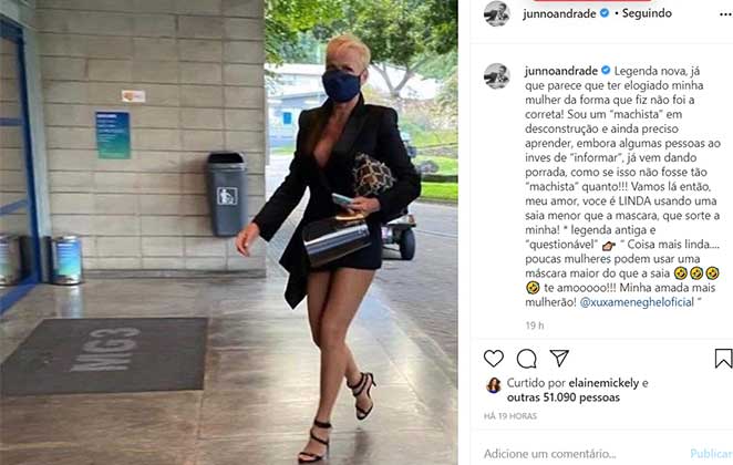 Junno corrige legenda de foto