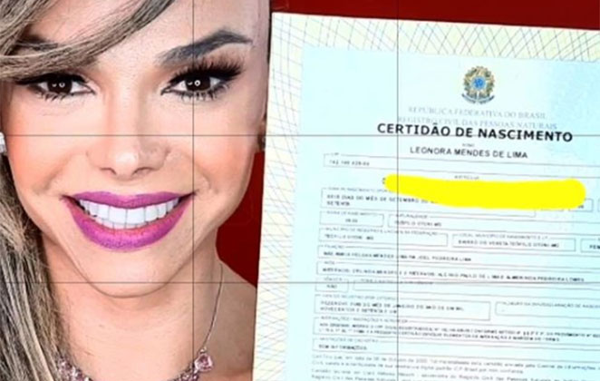 Léo Áquilla exibe novo documento