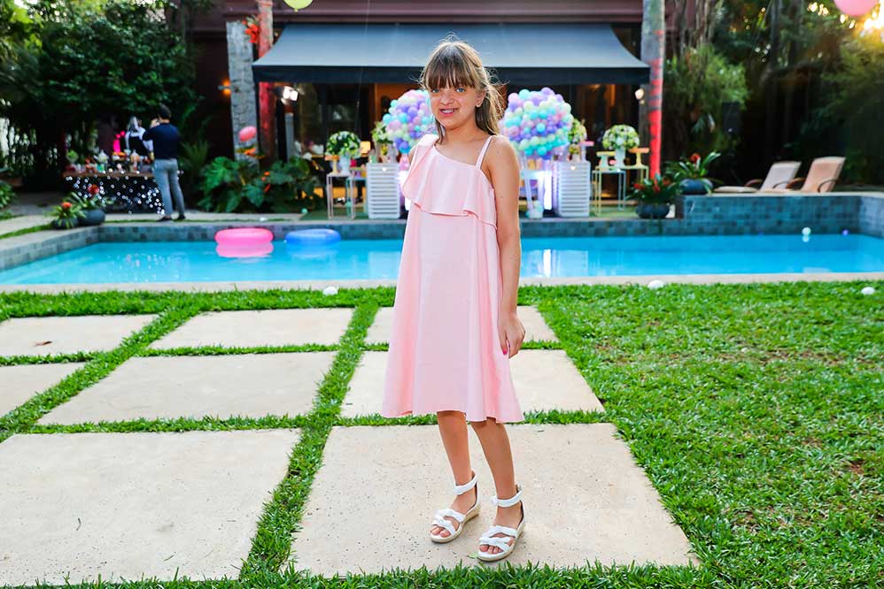 Rafaella Justus, filha de Ticiane Pinheiro, também marcou presença na comemoração