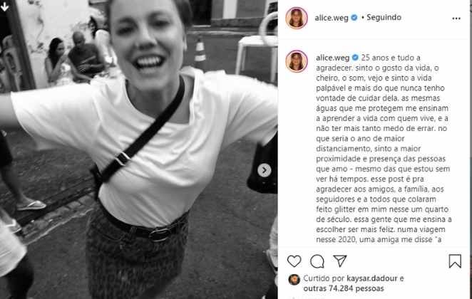 Publicação de Alice Wegmann