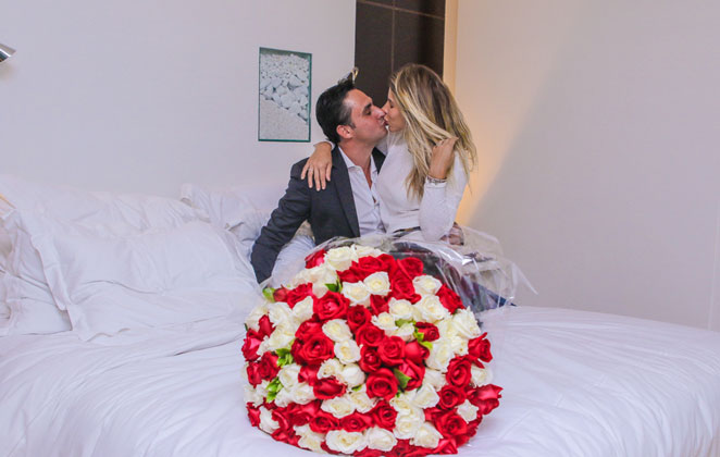 Os dois tiveram uma noite romântica