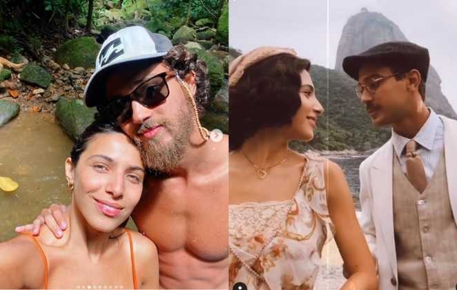 Casal agora e na novela