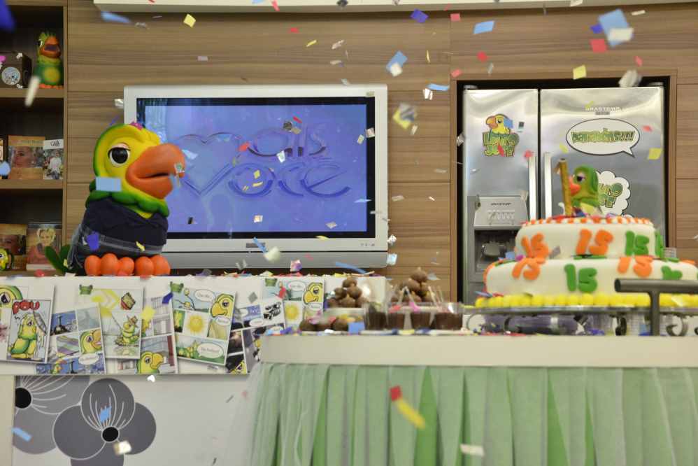 Quando completou 15 anos, Louro José ganhou um festão no Mais Você