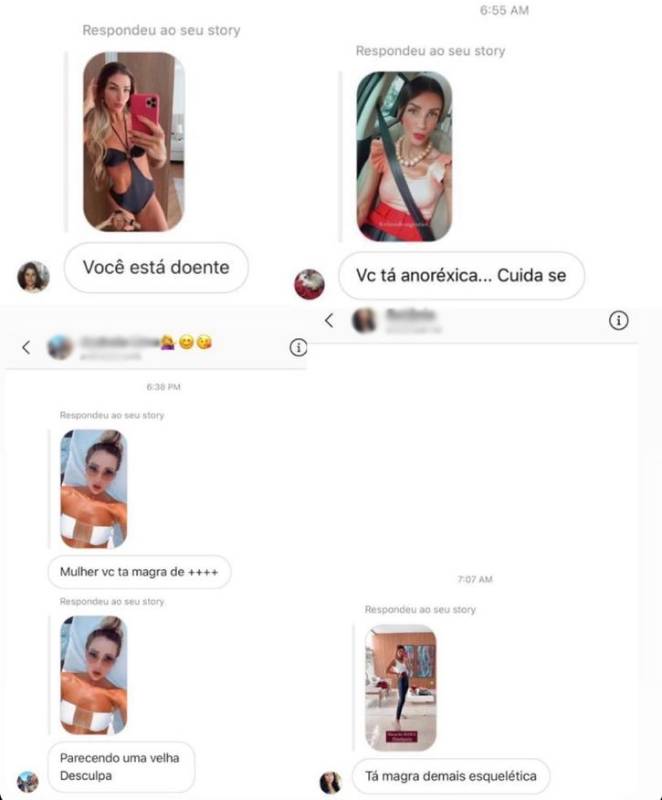 Aline Gotschalg recebe ataques ao corpo