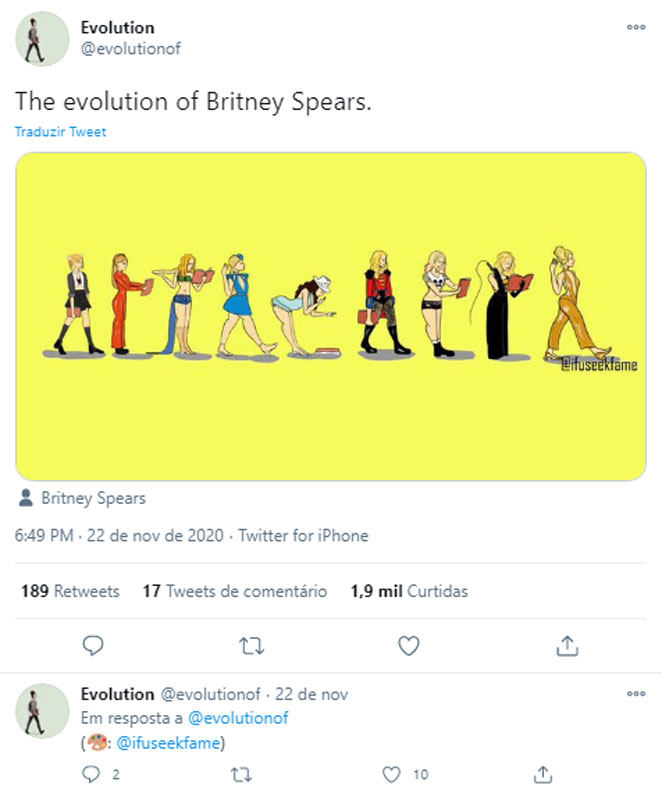 Britney Spears não ficou de fora da brincadeira