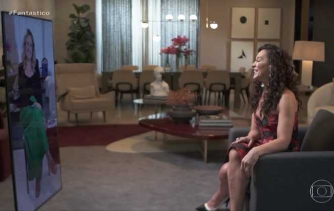 Claudia em entrevista ao Fantástico