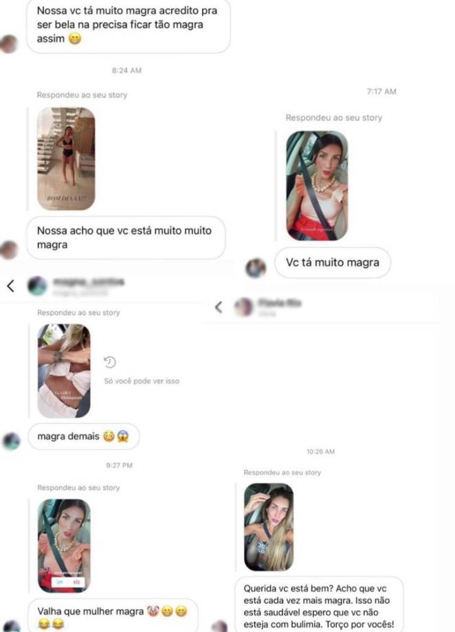 Aline Gotschalg expõe ataques ao seu corpo