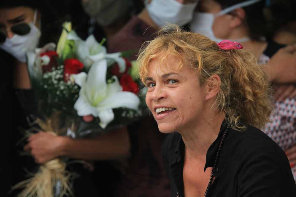 Aretha estava emocionada