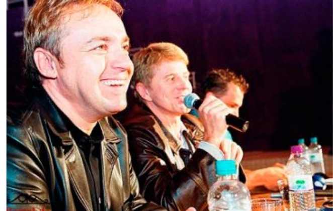 Gugu e sócios do Fabbrica 5 na coletiva de lançamento