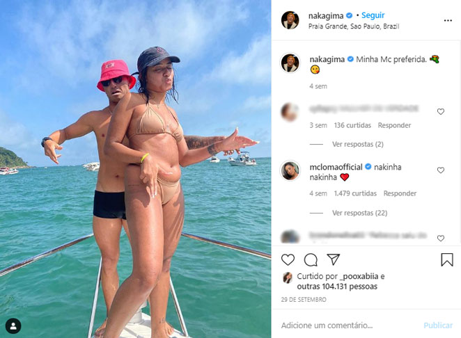 Flávia Nakagima e MC Loma