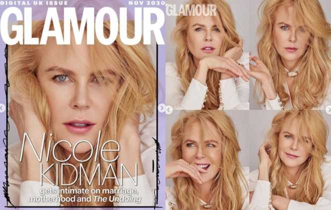Nicole Kidman na Revista Glamour inglesa