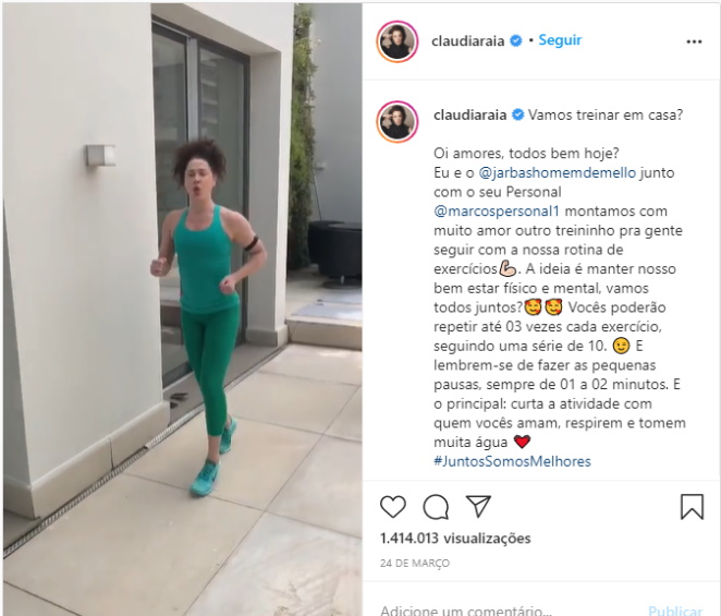 Vídeo de Claudia Raia deu o que falar