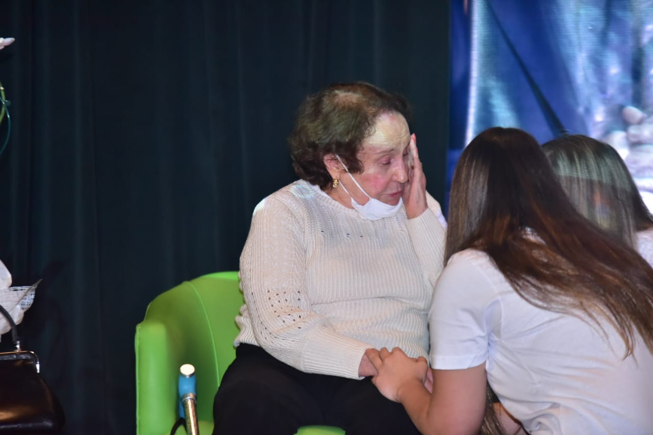 Dona Maria do Céu na coletiva de #GuguVive