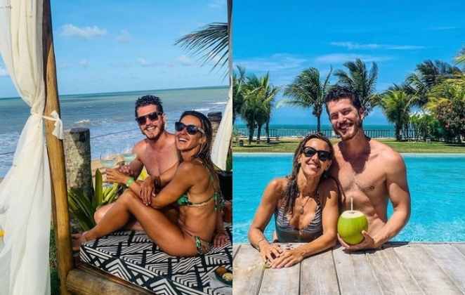 Casal curte paraíso no nordeste