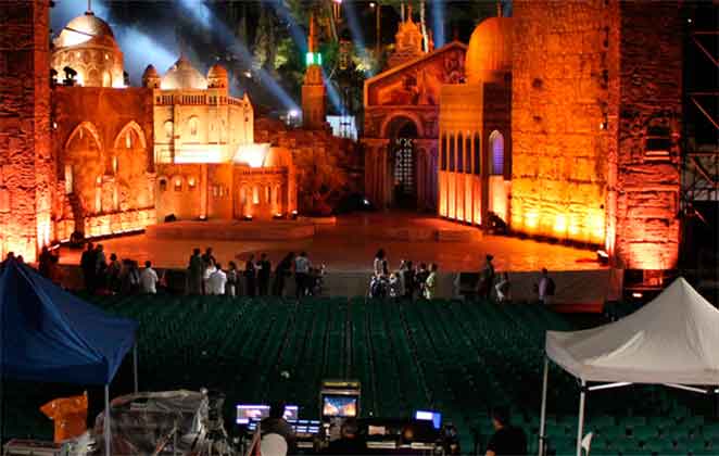 Cenário de Roberto Carlos em Jerusalém
