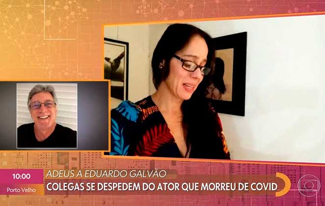 Claudia Mauro fez um poema em homenagem a Eduardo Galvão