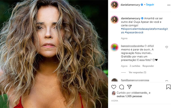 Cantora regravou a canção Apesar de Você