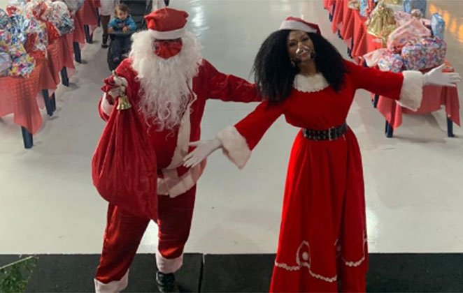 Os dois fizeram a alegria das pessoas presentes no espaço