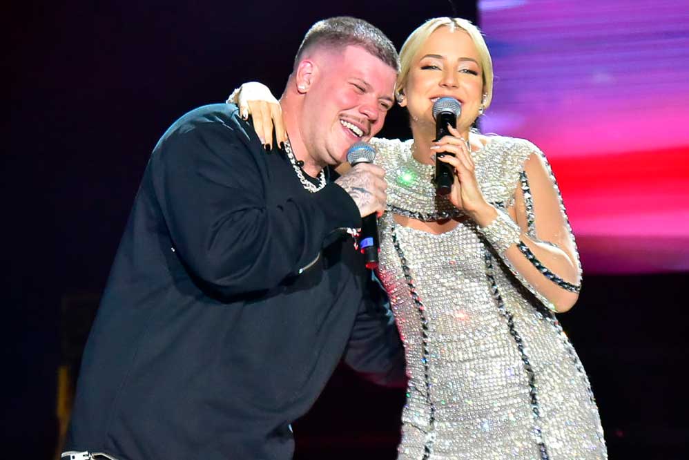 Ferrugem foi pura simpatia no palco