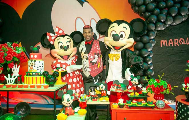 Tema Mickey fez a alegria do aniversário de Marquinhos Cerimonial