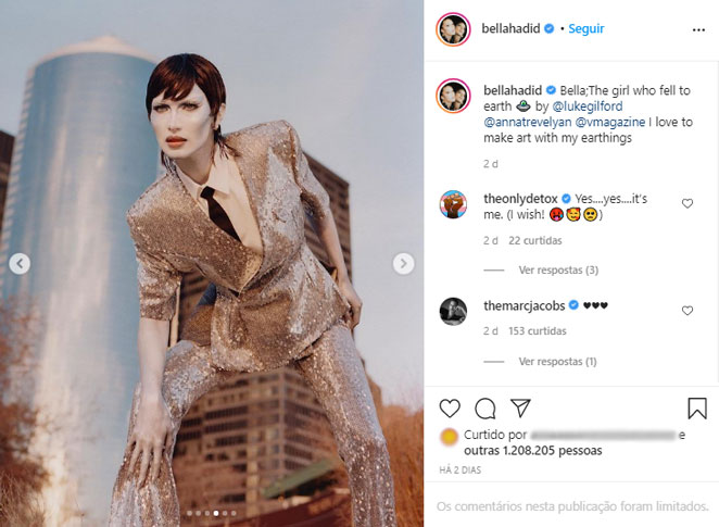 O ensaio foi feito para a revista americana V Magazine