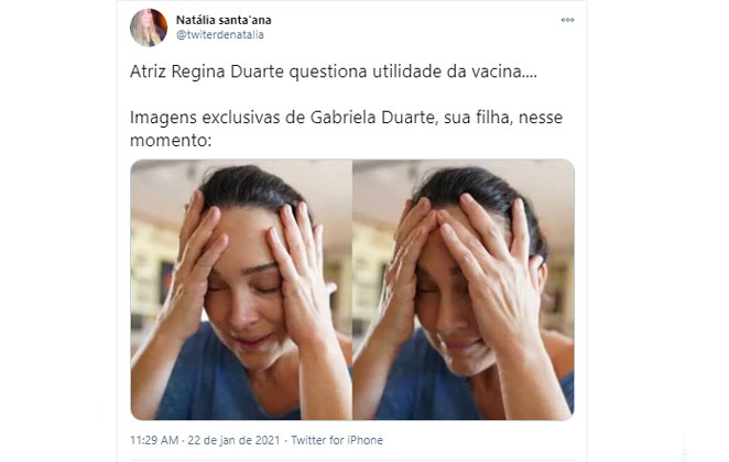 A atriz chegou a fazer parte do governo Bolsonaro 