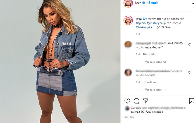 Lexa é pura ousadia