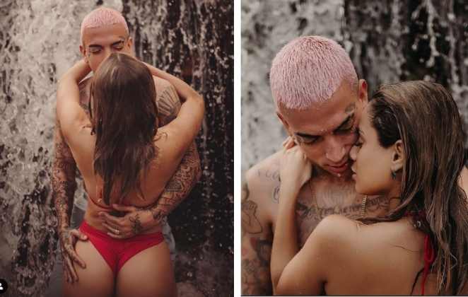 Fotos da viagem de Lexa e MC Guimê