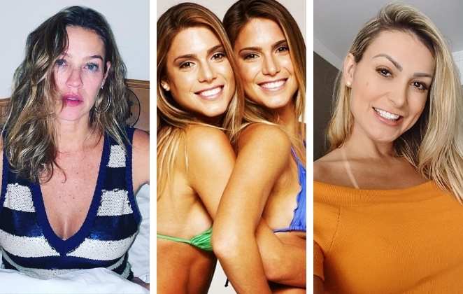 Luana Piovani, Andressa Urach e as gêmeas do nado sincronizado, Bianca e Bia Ferres -