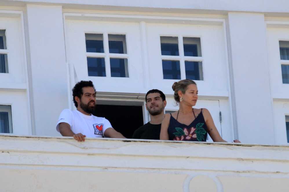 Luana Piovani e o namorado no hotel Copacabana Palace 