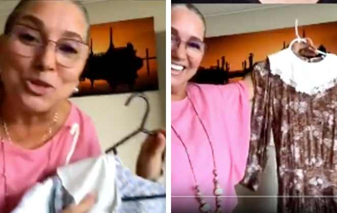 Gabriela Rivero mosta os vestidos usados na novela Carrossel