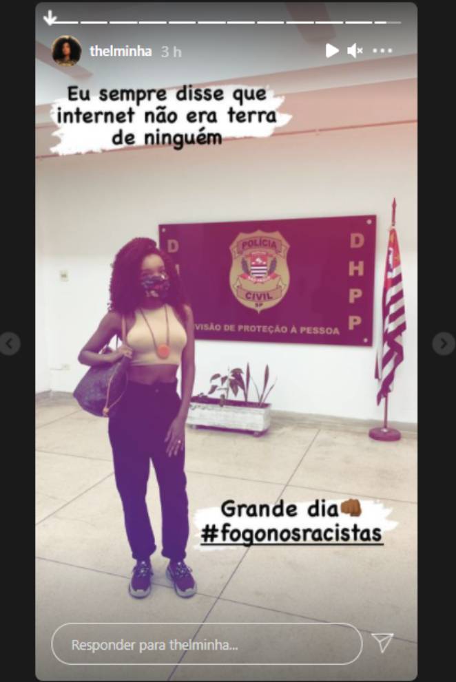 Thelma Assis revela denúncia de ataques racistas