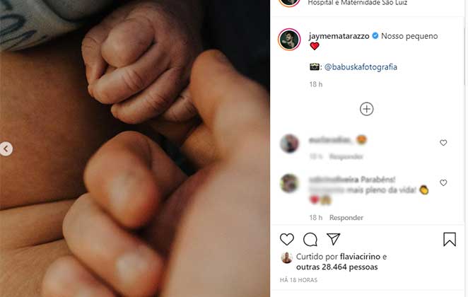 Foto das mãos da família: lindos!