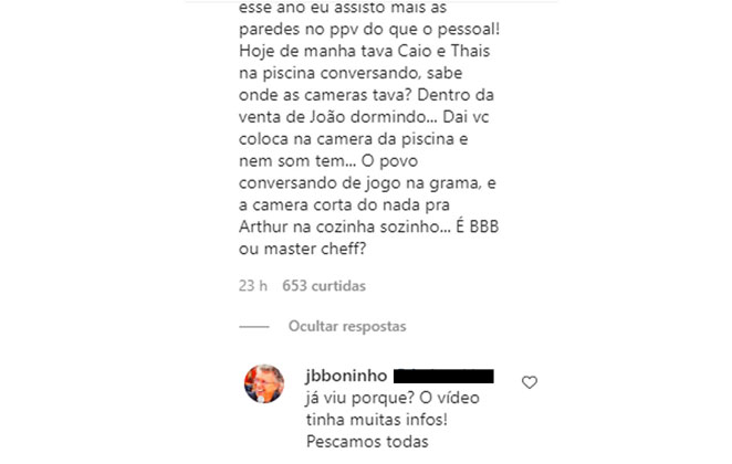 Boninho responde seguidor e confirma edição em vídeo para Caio Afiune no Almoço do Anjo