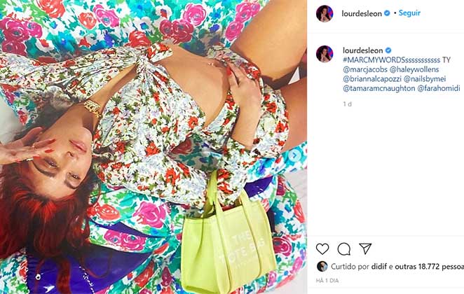 Lourdes Leon em campanha Marc Jacobs