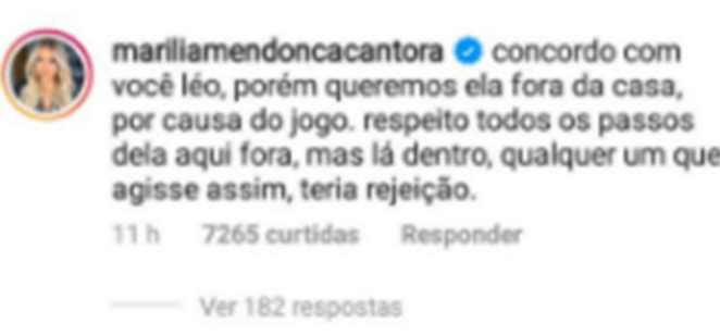 Publicação de Marília Mendonça no Twitter