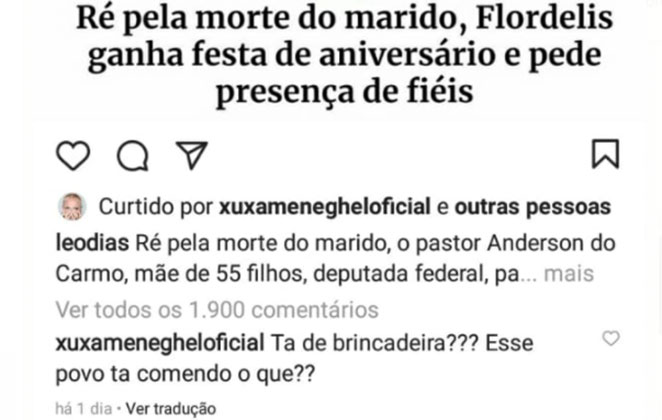 Apresentadora não conteve sua revolta ao se manifestar na internet