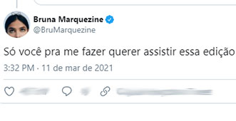 Bruna Marquezine faz revelação sobre BBB21