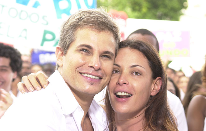 Edson Celulari e Carolina Ferraz em cena de Sabor da Paixão