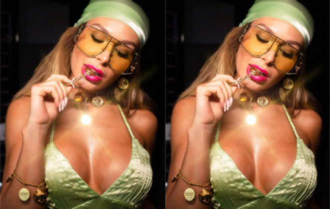 Fernanda Lacerda esbanjando beleza na página de OFuxico