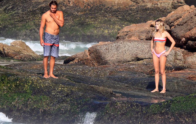 Lindo cenário os pombinhos escolheram para passear