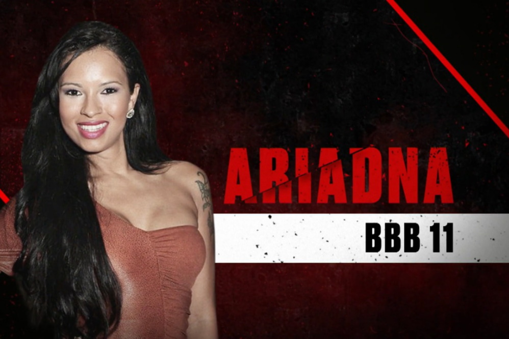 A ex-BBB Ariadna é mais um dos nomes confirmados. A sister participou da 11a edição do Big Brother Brasil e foi eliminada na primeira semana. Ariadna chegou a participar de uma casa de vidro para tentar uma repescagem, mas o público escolheu o brother Mau Mau. A carioca de 36 anos atualmente se divide entre o Rio de Janeiro e Itália e trabalha como digital influencer.