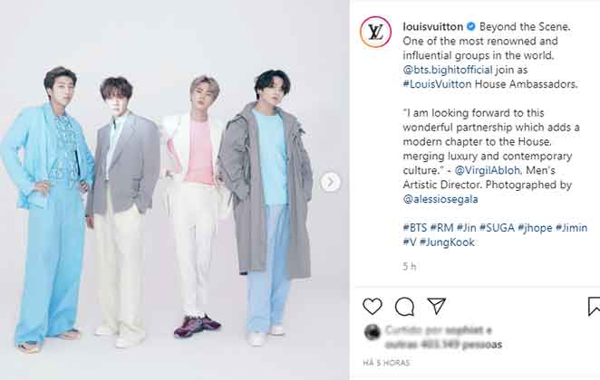 Louis Vuitton são parceiros