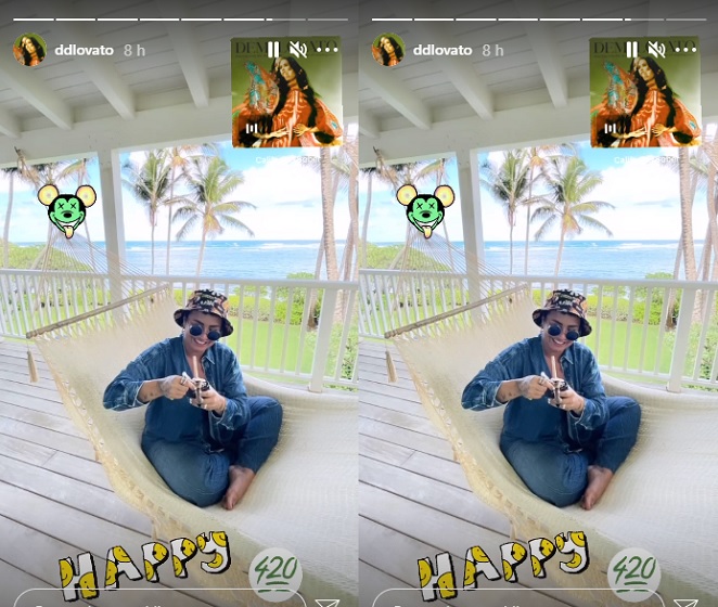 Demi Lovato celebra Dia da Maconha nas redes sociais